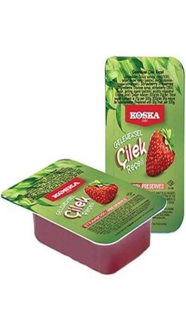 Koska Çilek Piknik Reçeli 20 gr x 100 Adet
