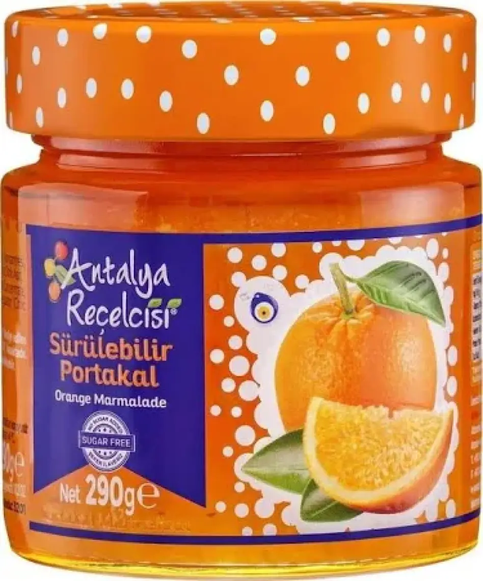 Antalya Reçelcisi Sürülebilir  Finike Portakal  Marmeladı 290 gr