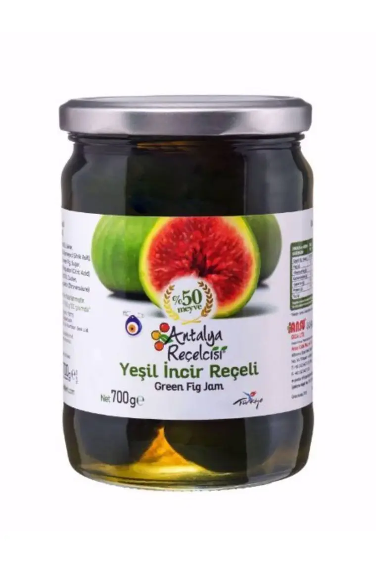 Antalya Reçelcisi 700 gr Yeşil Incir  Reçeli