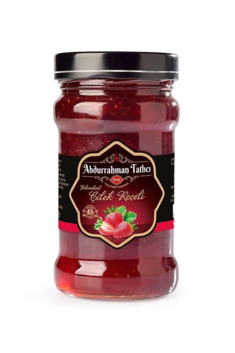 Çilek Reçeli Cam Kavanoz 380 Gr,çilek Reçeli