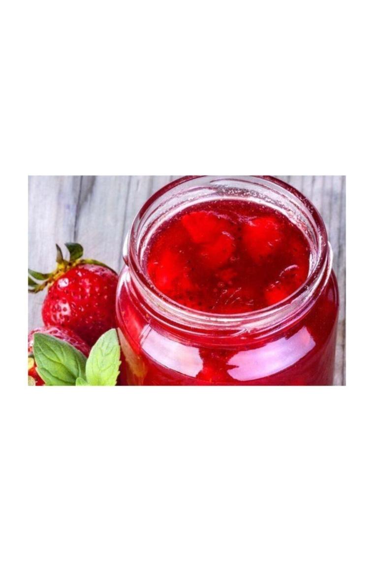 Çilek Reçeli Cam Kavanoz 380 Gr,çilek Reçeli