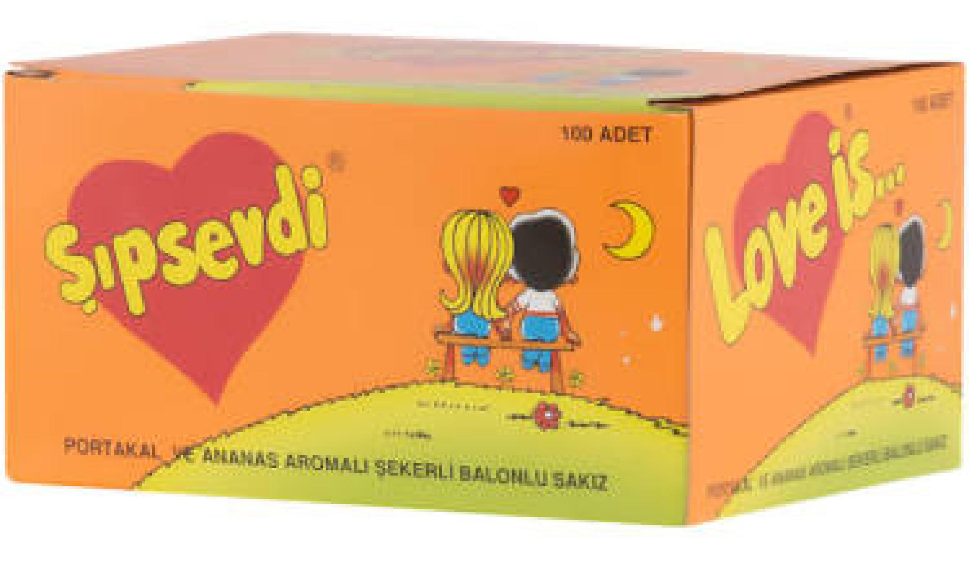 Kent Şıpsevdi Portakal ve Ananas Aromalı Şekerli Sakız 100' lü