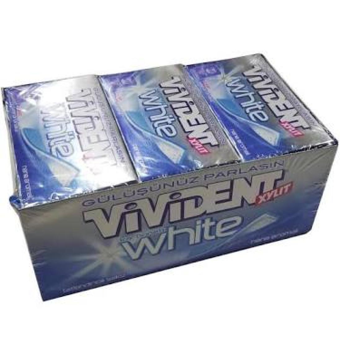 Vivident Cüzdan White Nane Aromalı Mavi 18 Adet