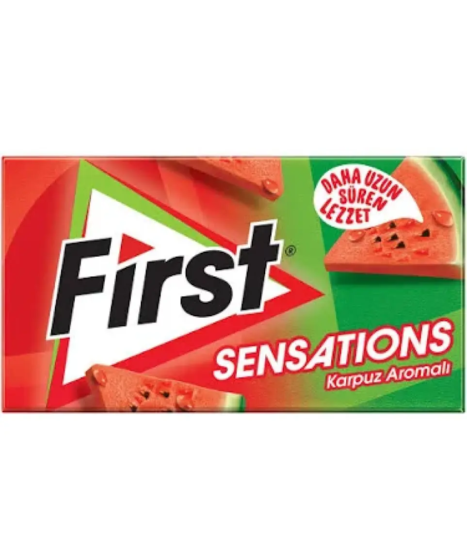 First Sensations Karpuz Aromalı Sakız 27 gr x 12 Li