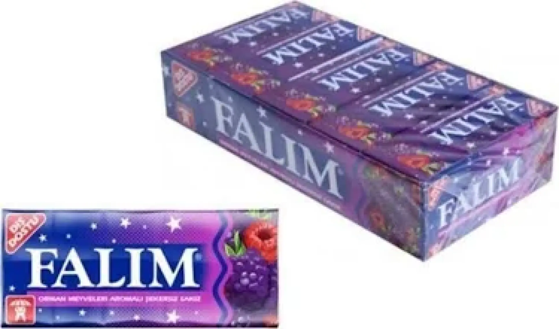 Falım Şekersiz Sakız Orman Meyveleri Aromalı 5 li 7gr x 20 Li