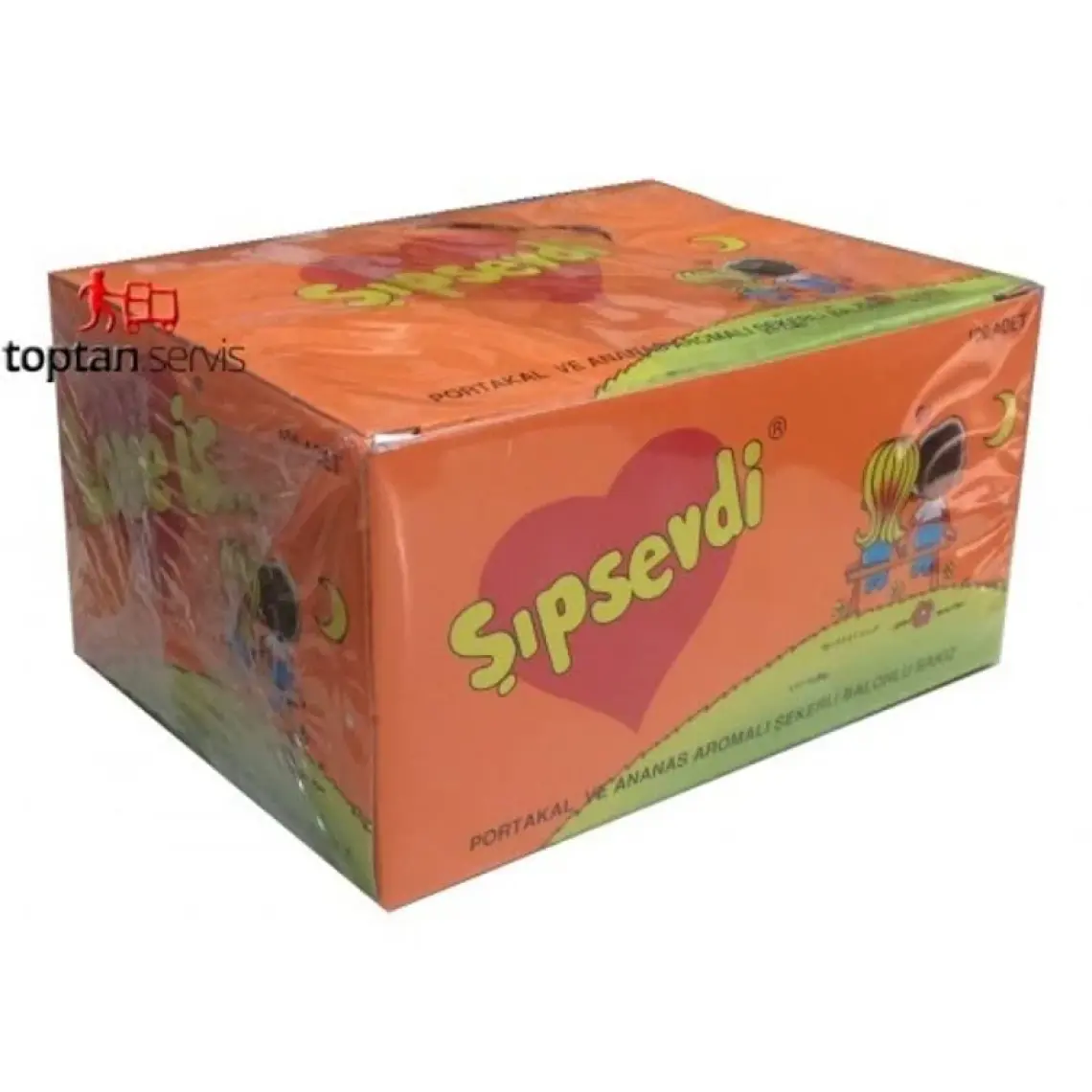 Kent Şıpsevdi Sakız 100 Adet Portakal Ve Ananas Aromalı
