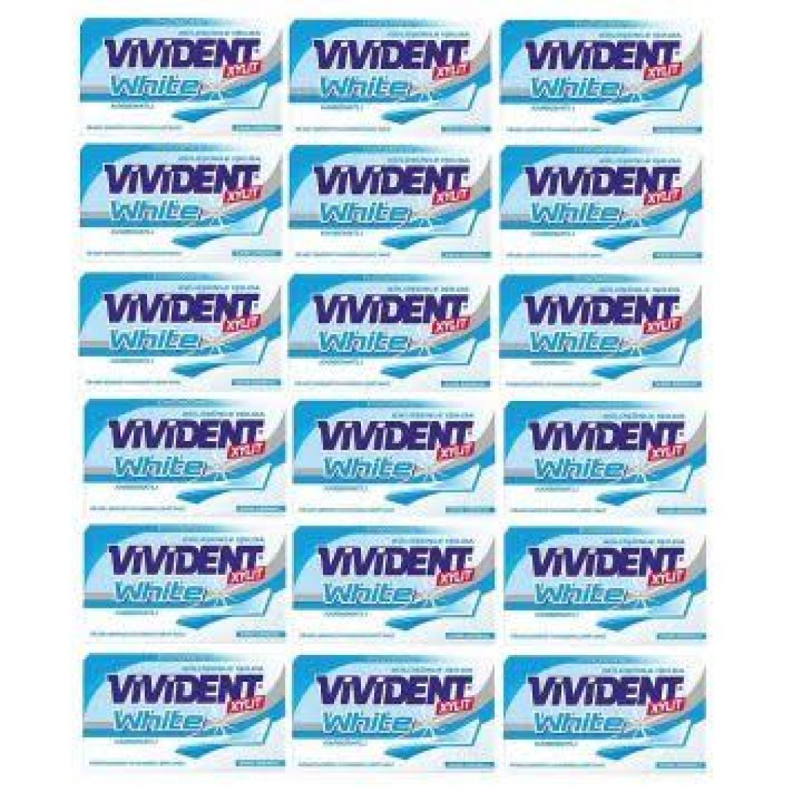 Vivident Cüzdan White Nane Aromalı Mavi 18 Adet