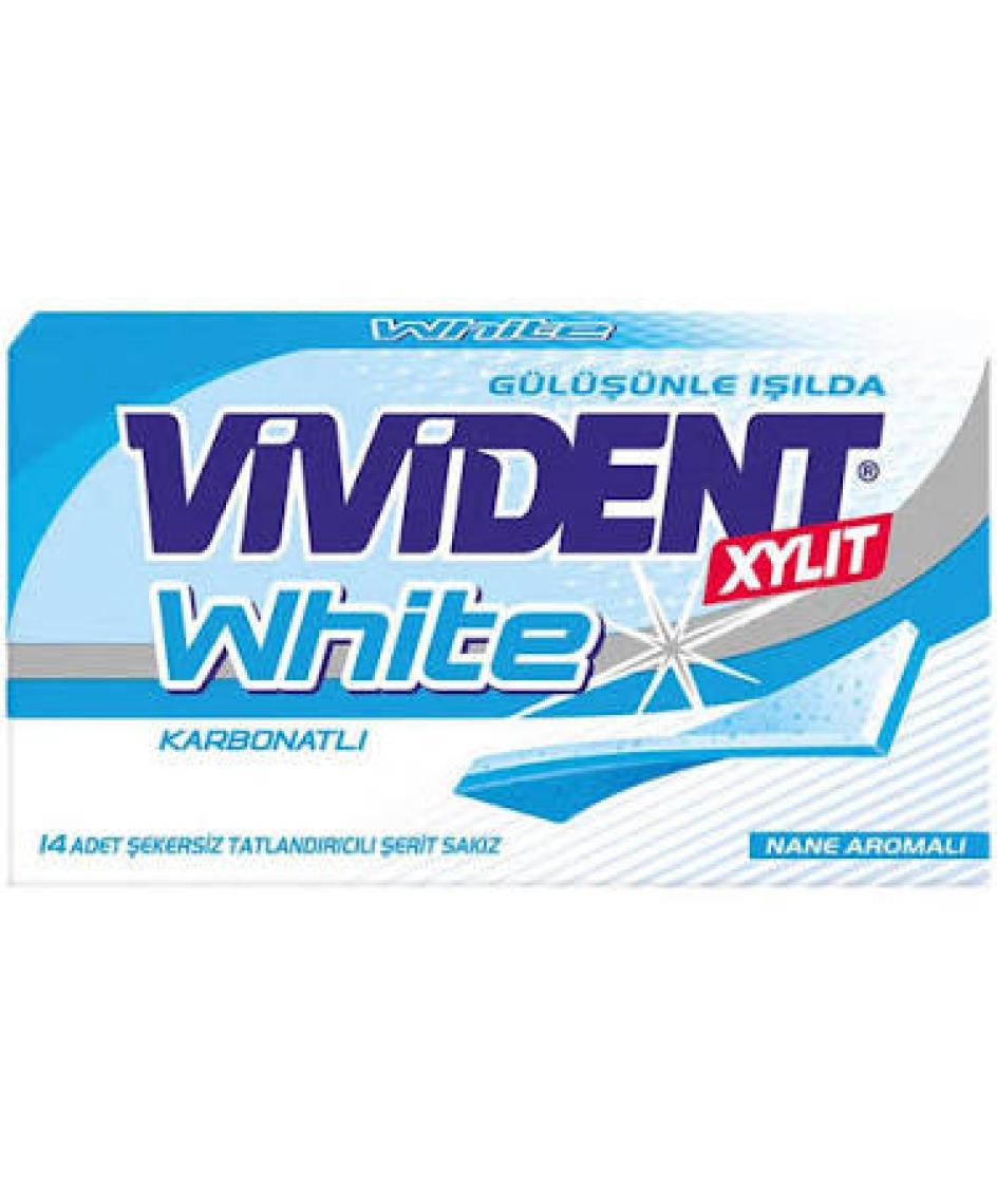 Vivident Cüzdan White Nane Aromalı Mavi 18 Adet