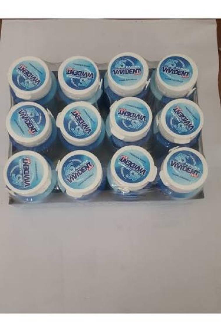 Vivident Xylit 45 Dakika Nane Aromalı Şekersiz Şişeli Sakız 12 Adetli  67 G.