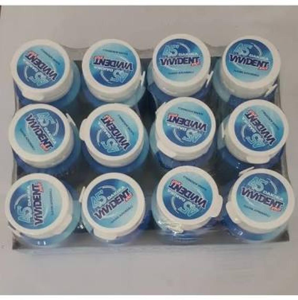 Vivident Xylit 45 Dakika Nane Aromalı Şekersiz Şişeli Sakız 12 Adetli  67 G.