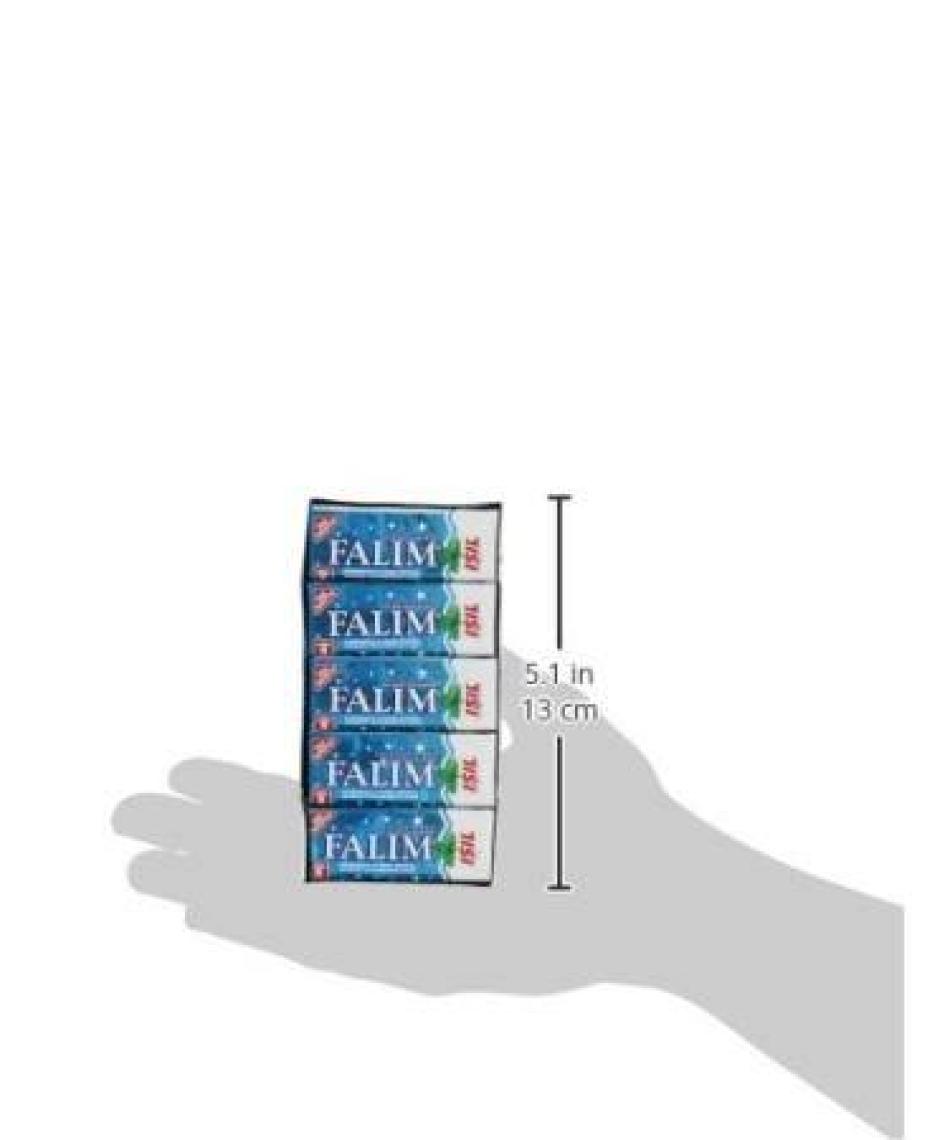 Falım Işıl Şekersiz Sakız Nane Aromalı 5 li 7gr x 20 Li