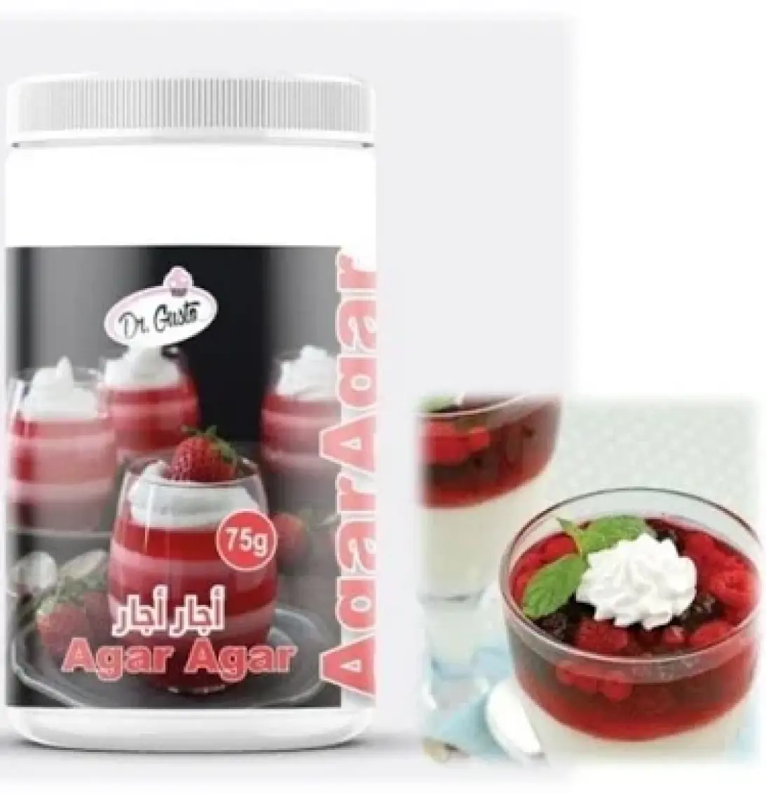 Dr. Gusto  Agar Agar Bitkisel Jelatin 75 gr