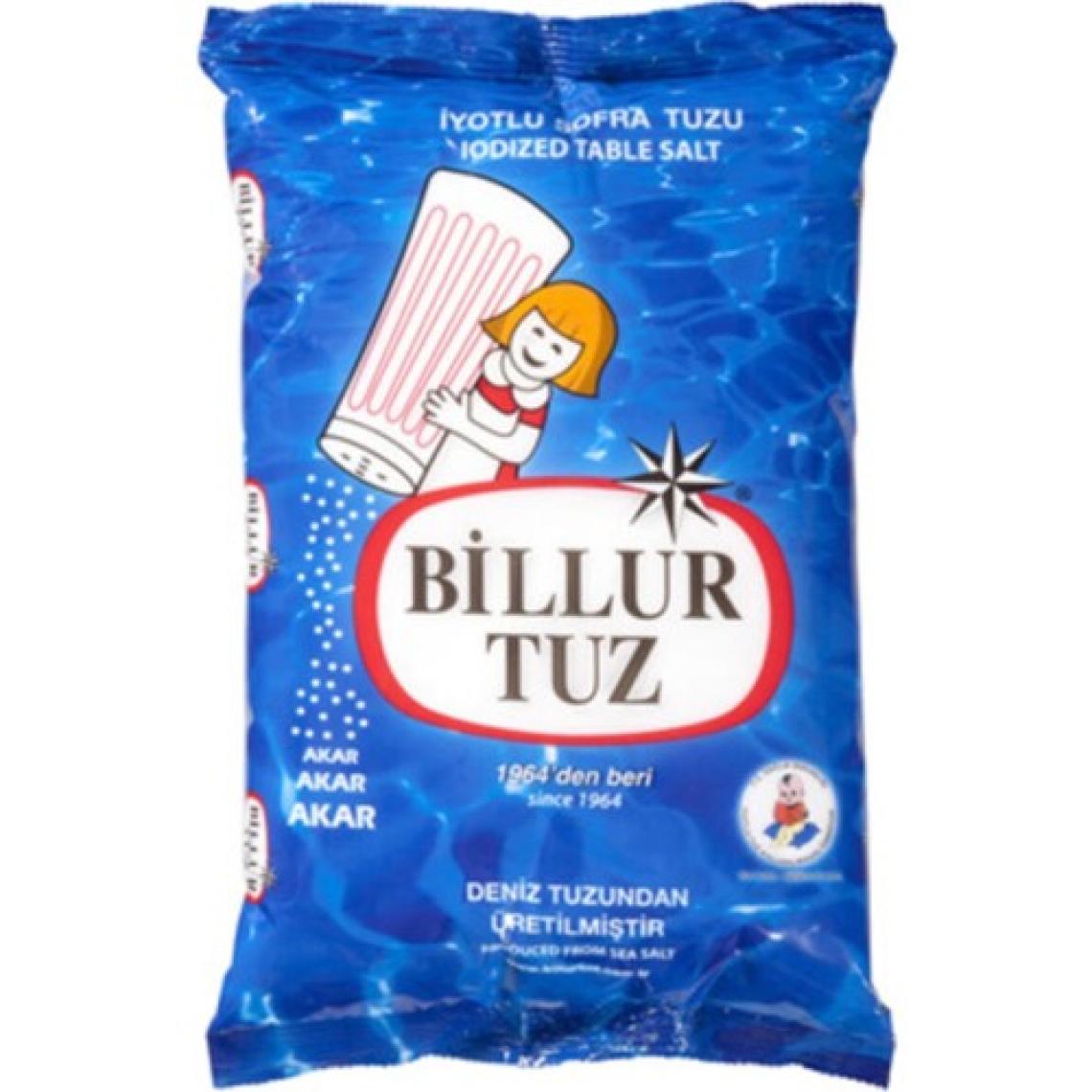 Billur Tuz Rafine Iyotlu Sofra Tuzu 750 gr x 2'li