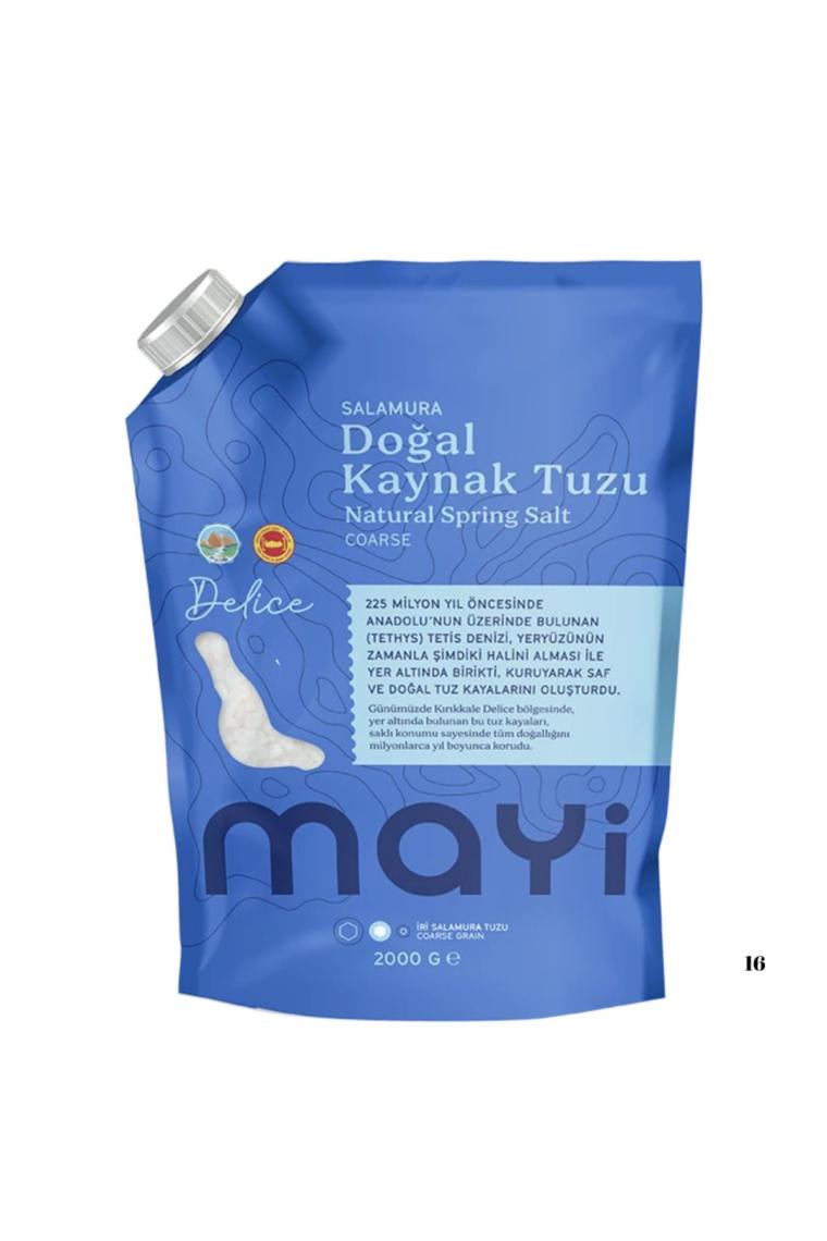Mayi Tuz Sofrada Öğütme Salamura Tuzu Nostalji 2 kg