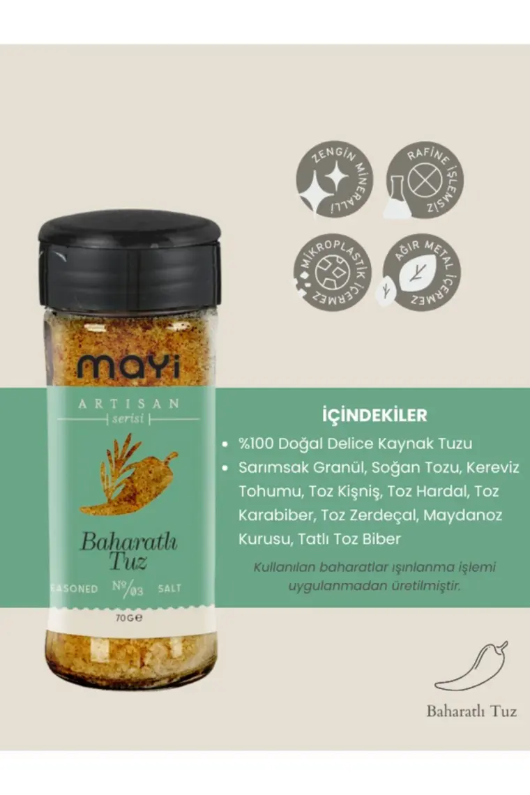 Mayi Tuz Mayi Baharatlı Tuz 70 gr