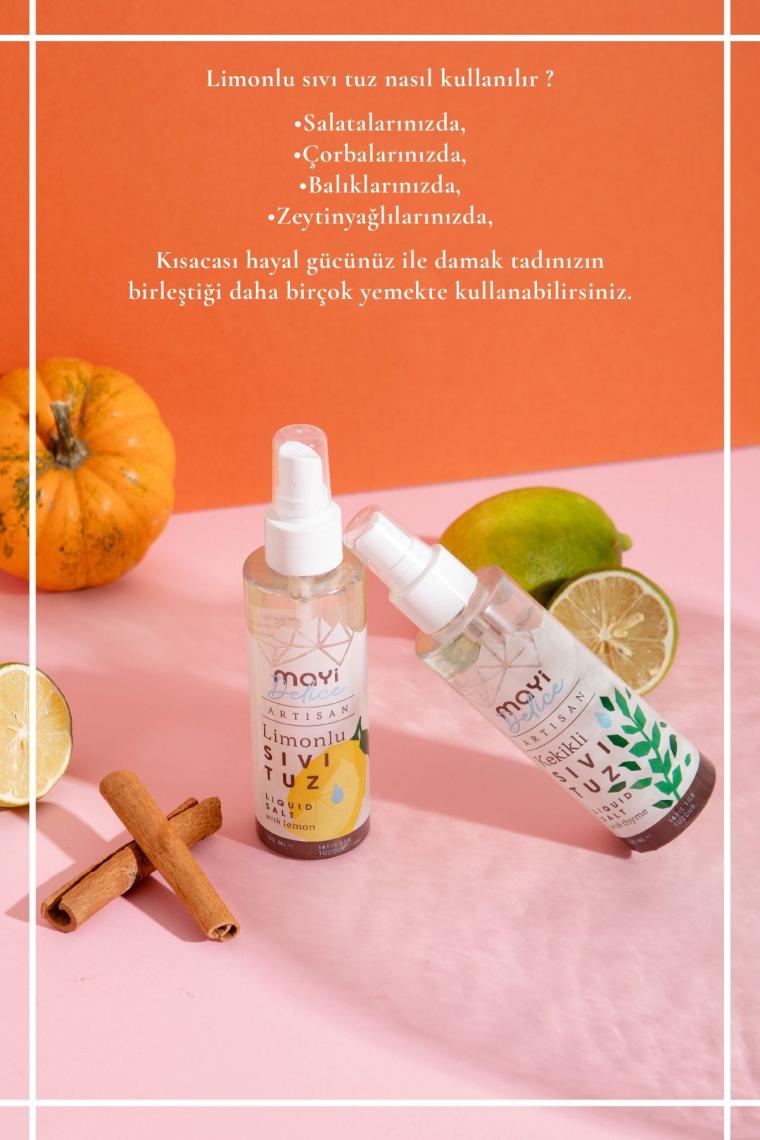 Mayi Artisan Limonlu Sıvı Tuz 150 ml