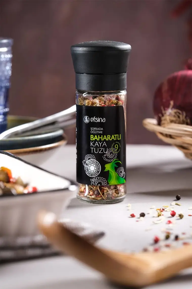 Efsina Sofrada Öğütme Baharatlı Kaya Tuzu 55 G