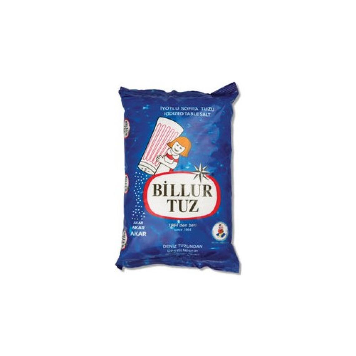 Billur Tuz Rafine Iyotlu Sofra Tuzu 750 gr x 4