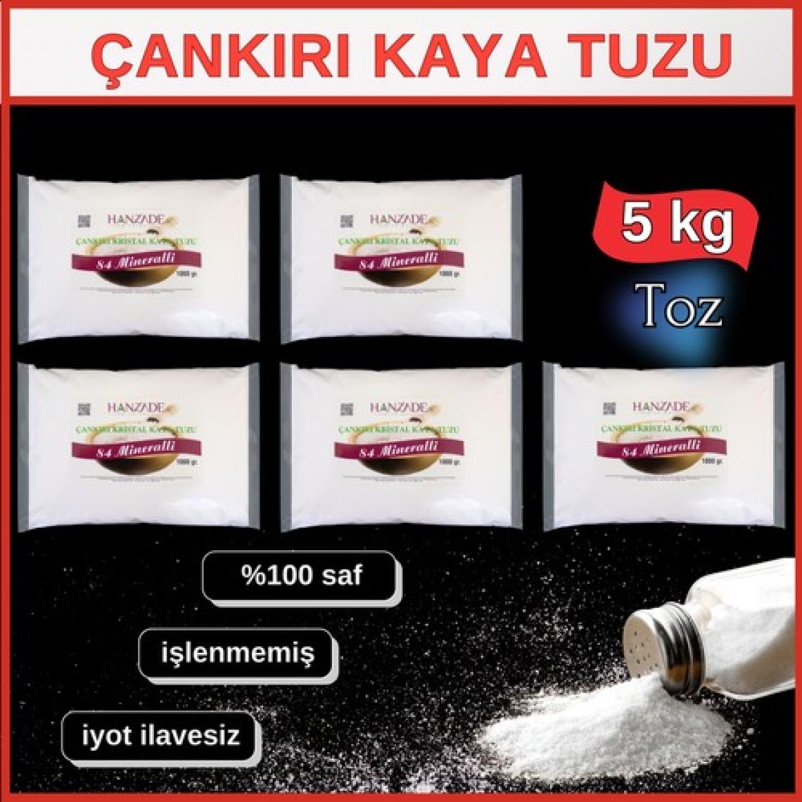 Çankırı Kaya Doğal Öğütülmüş Kaya Tuzu 5 kg