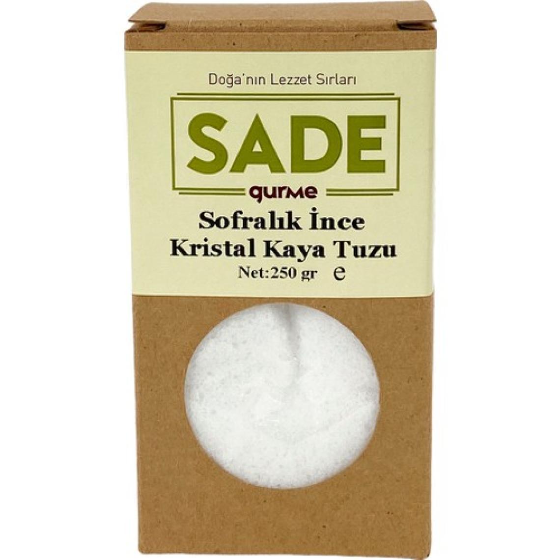 Sade Gurme Sofralık Ince Kristal Kaya Tuzu 250GR.