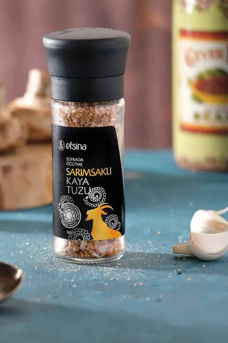 Efsina Sofrada Öğütme Sarımsaklı Kaya Tuzu 80 G