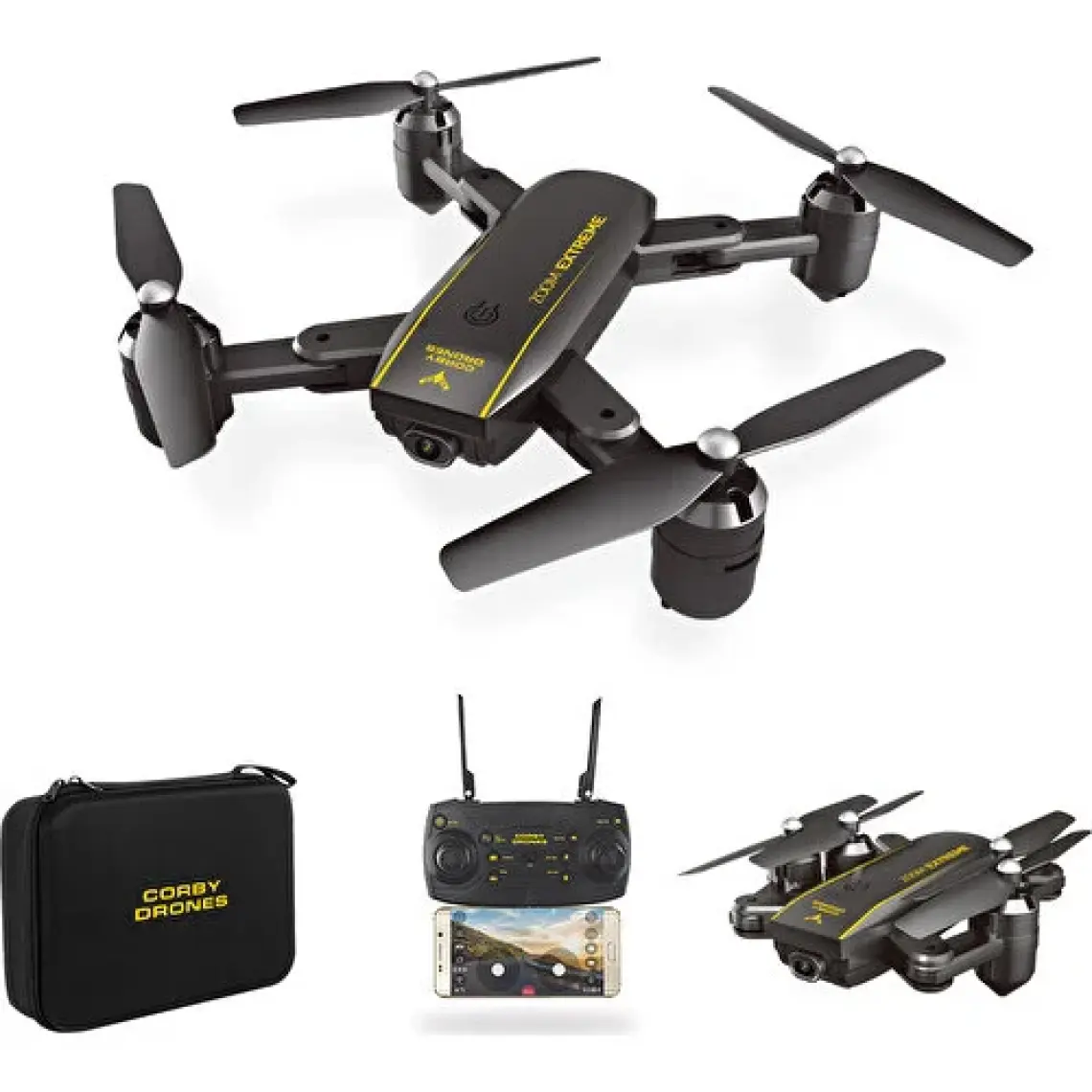 Corby CX015 Wifi Kameralı Katlanabilir 1080P Smart Drone