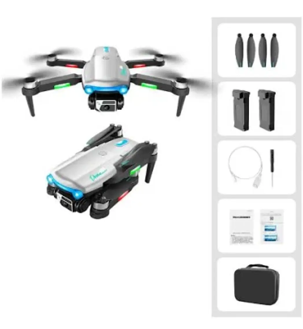 Piha S98 Drone Fırçasız Motor 2 Batarya ile 30 Dakika Uçuş Süresi Wifi 1080P Hd Çift Kameralı Işıklı Taşıma Çantalı