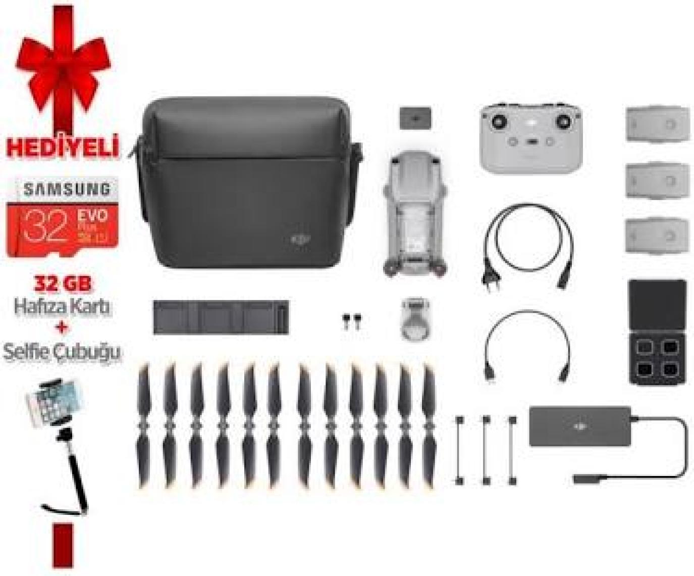 Dji Air 2s Combo 31 Dk Uçuş Süresi 4K Kameralı Drone (3 batarya)  (DJI Türkiye Garantili)
