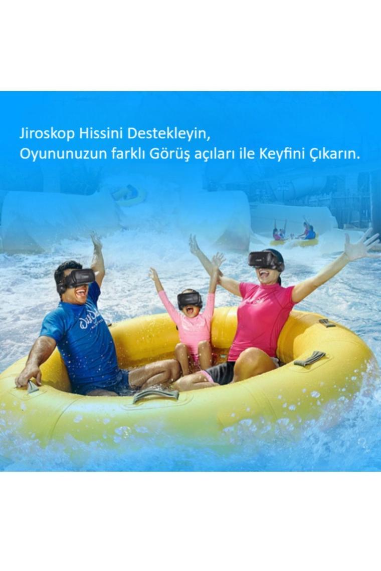 Sanal Gerçeklik Gözlüğü Kulaklıklı 3d Vr Filmler Video Oyunları Tüm Telefonlara Uyumlu
