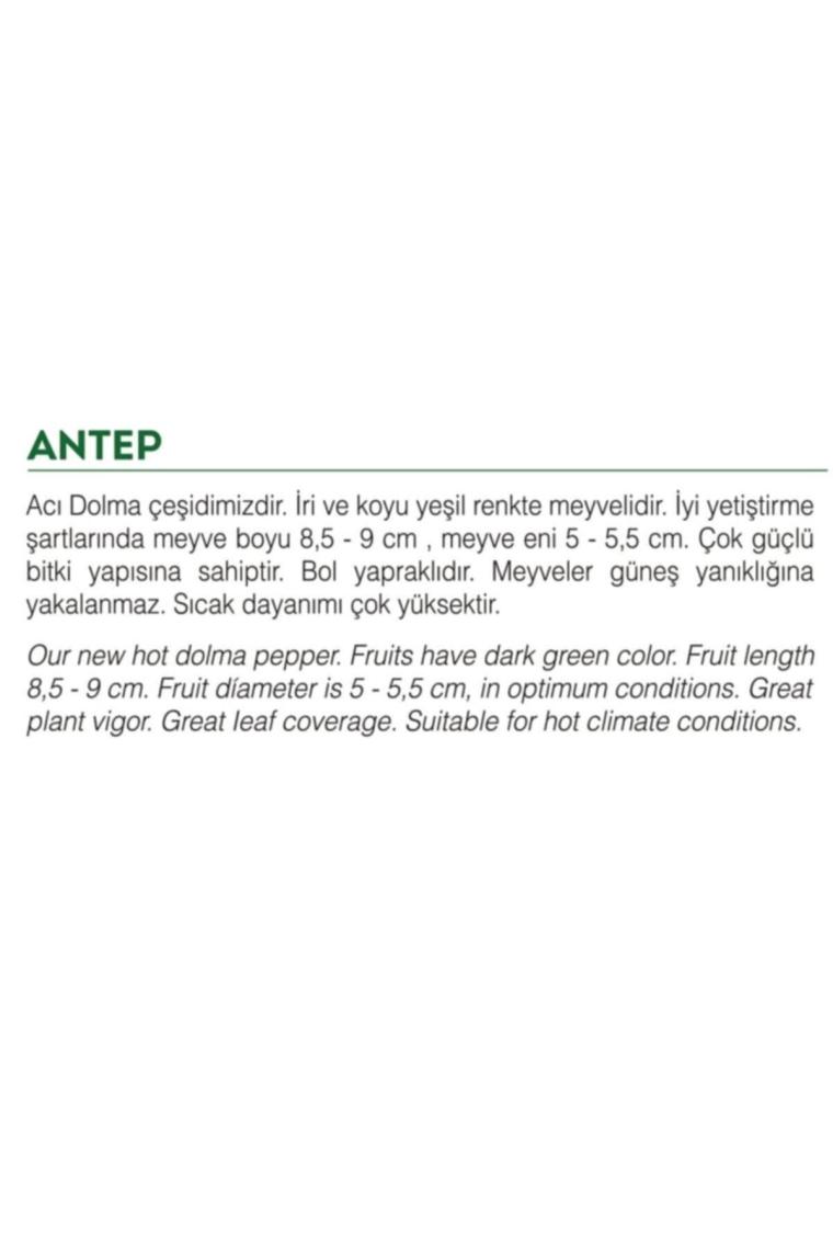 Agrodal Tarım Ata Tohumu Yöresel Acı  Biber Antep 100 Adet Tohum