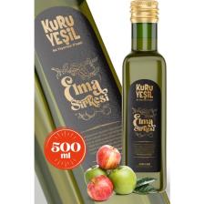 Kuru Yeşil - Elma Sirkesi - Doğal Fermantasyon - Fermente Katkısız -  500 ml