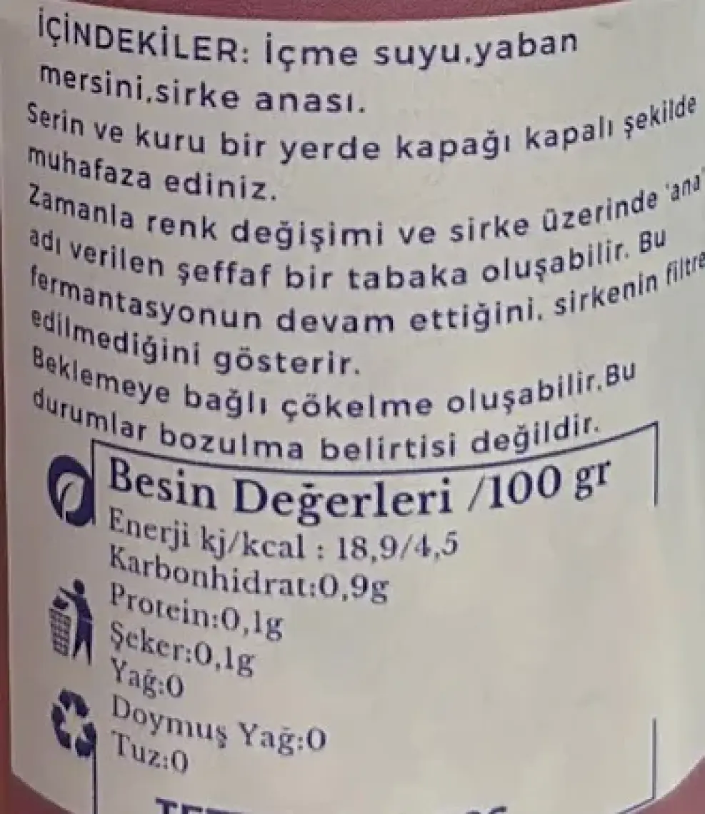 Mamma Emada Yaban Mersini Sirkesi 250 ml