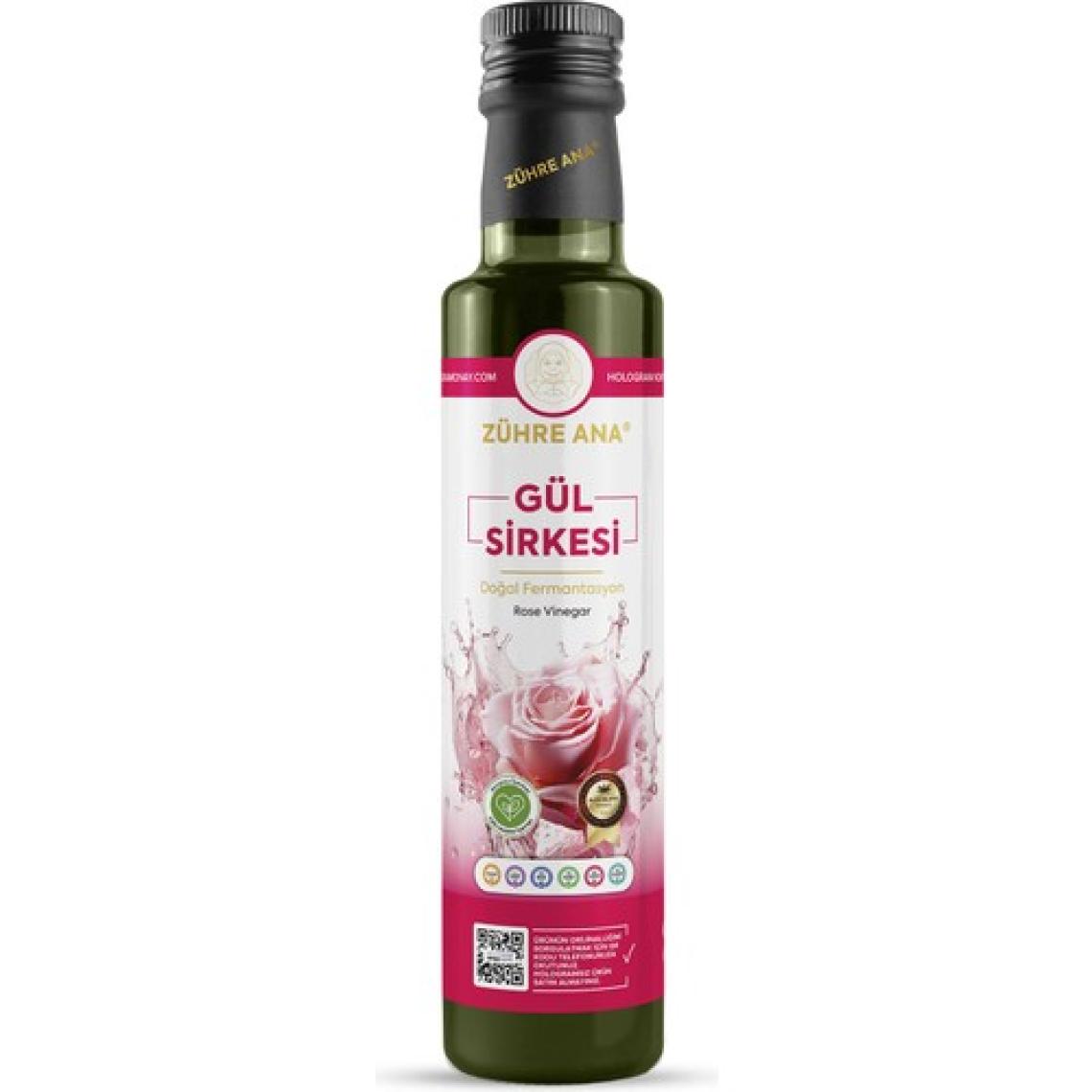 Zühre Ana Gül Sirkesi Doğal Fermantasyon Rose Vinegar 500 ml