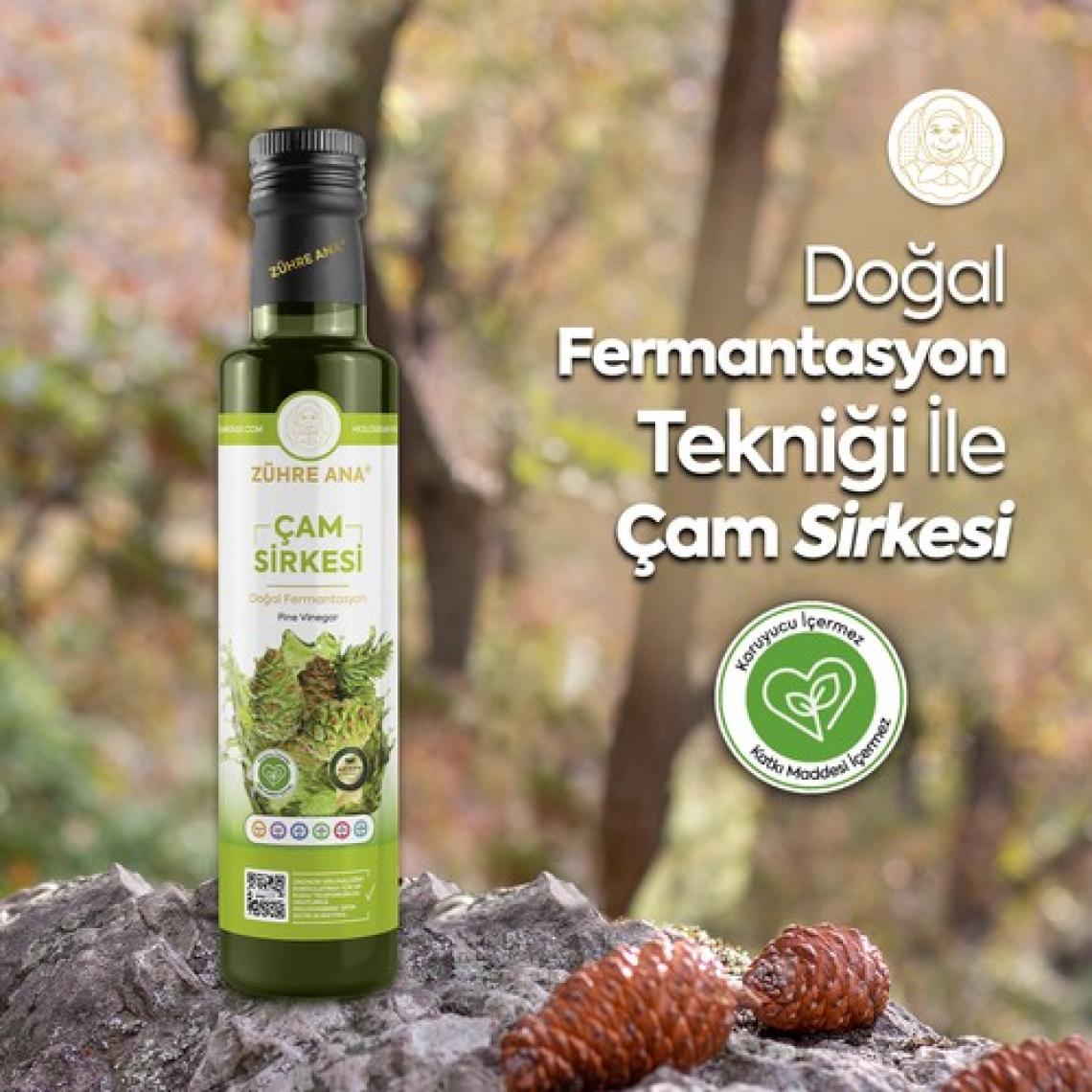 Zühre Ana Çam Sirkesi Doğal Fermantasyon Pine Vinegar 500 ml