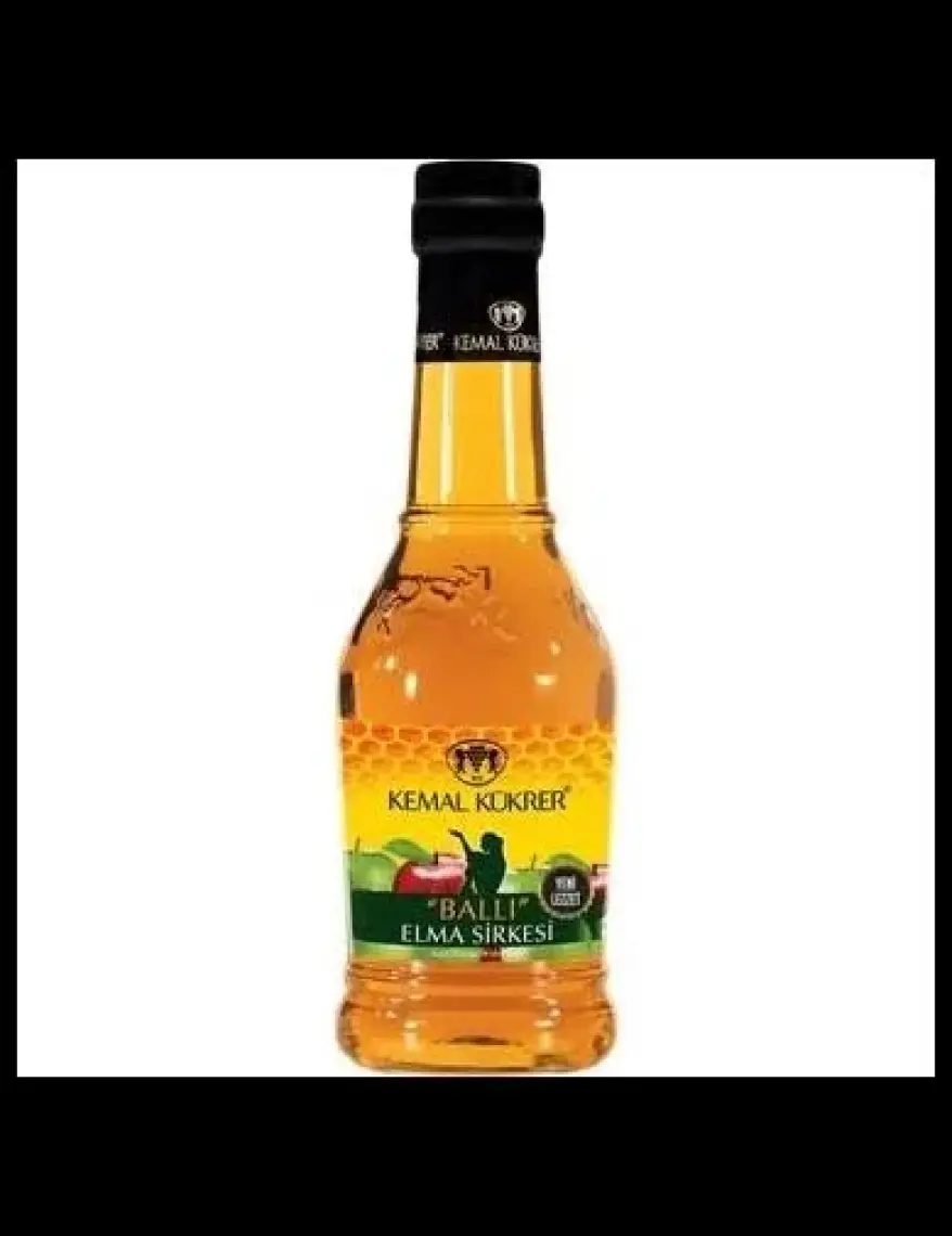 Kemal Kükrer Yudumluk Ballı Elma Sirkesi Cam Şişe 500 ml