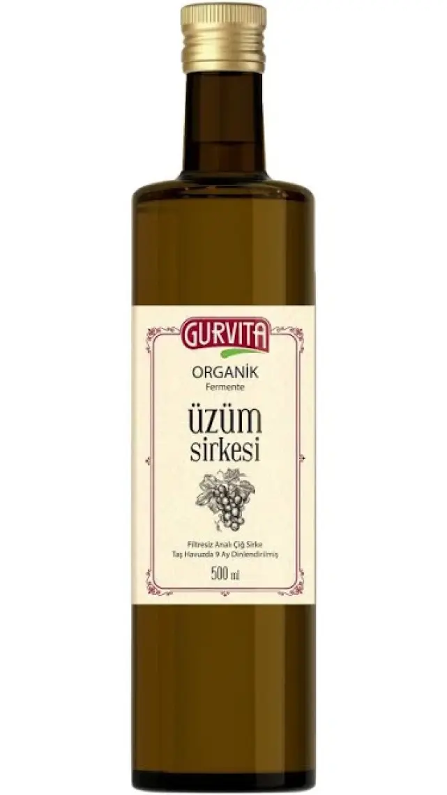 Gurvita  Organik Üzüm Sirkesi 500 ml