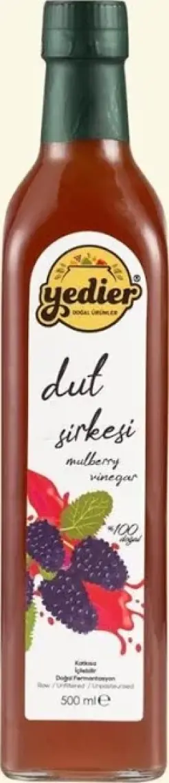 Yedier Doğal Fermantasyon Dut Sirkesi 500 ml