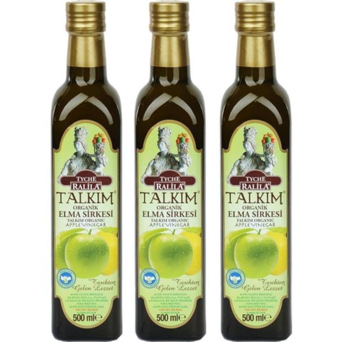 Ralila Tyche Ralila Organik Talkım Elma Sirkesi 3 x 500 ml