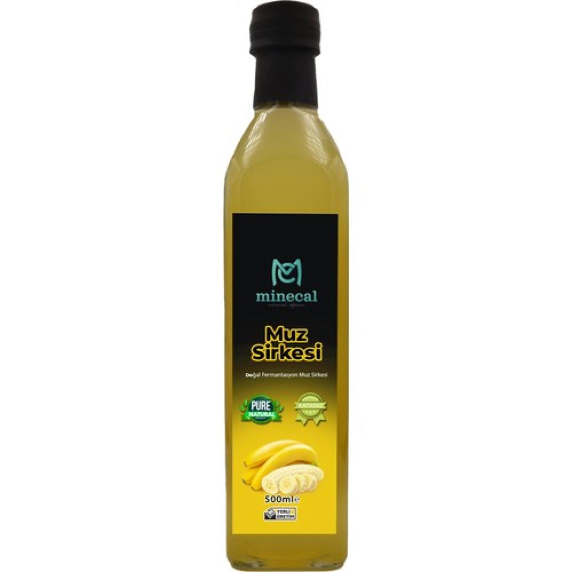 Minecal Muz Sirkesi 500 ml – %100 Katkısız Doğal | Şekersiz | Koruyucu Içermez