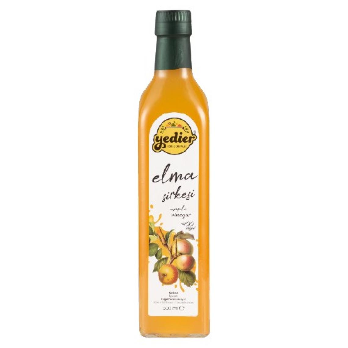 Yedier Doğal Fermantasyon Elma Sirkesi 500ml - 2'li Paket