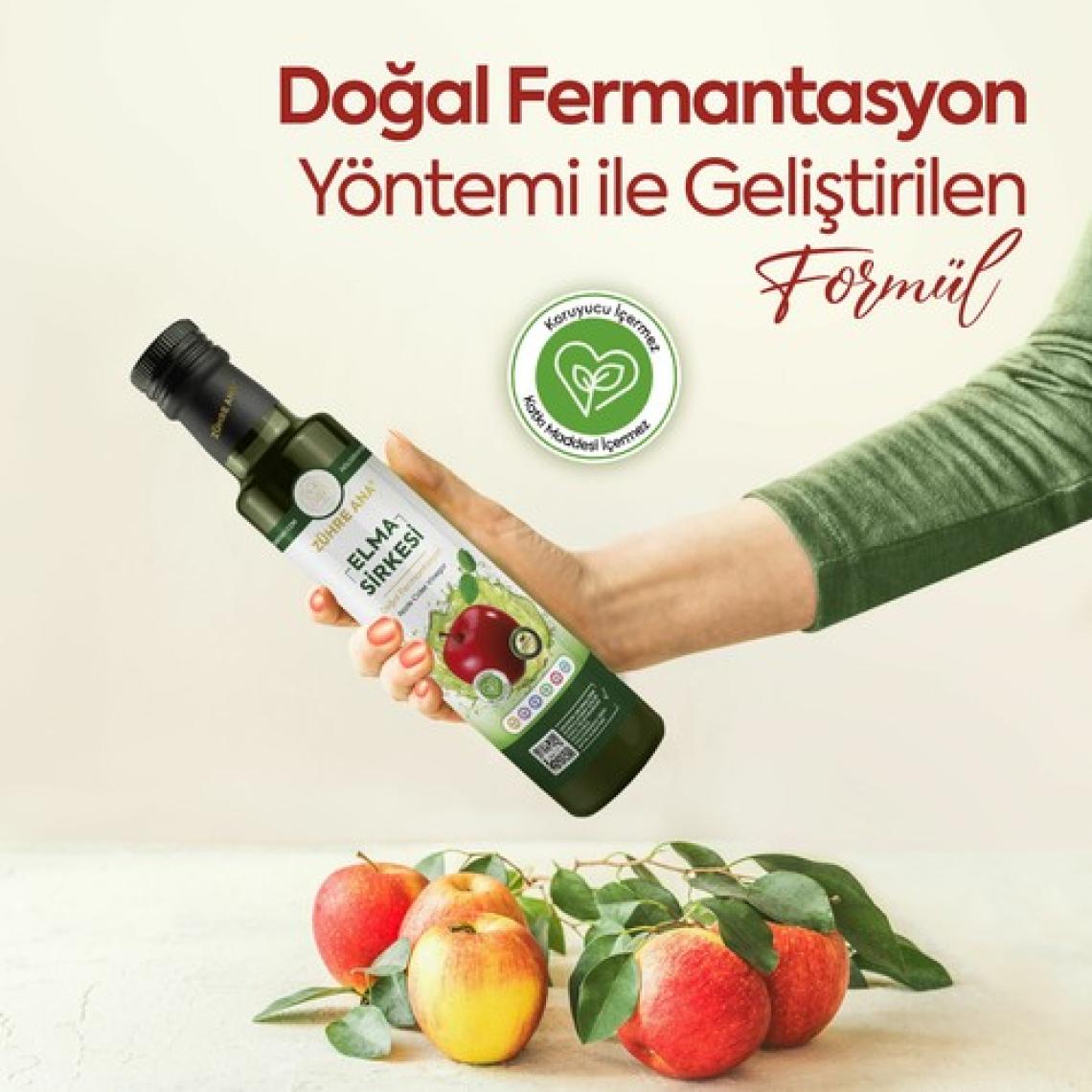 Zühre Ana Elma Sirkesi Doğal Fermantasyon Apple Cider Vinegar 500 ml