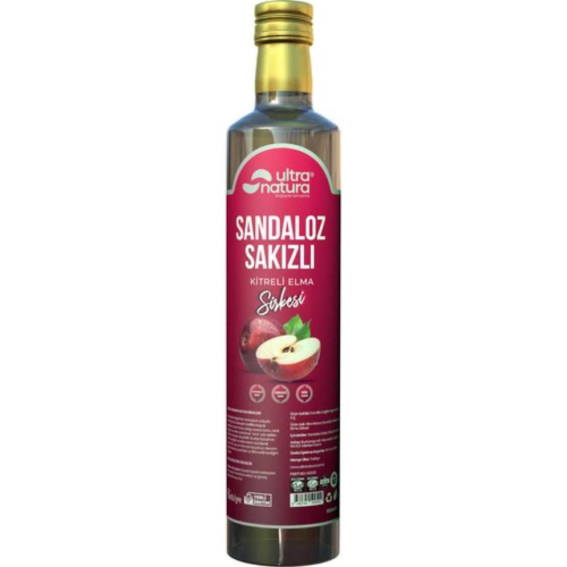 Ultra Natura Sandaloz Sakızlı Kitreli Elma Sirkesi 500 ml