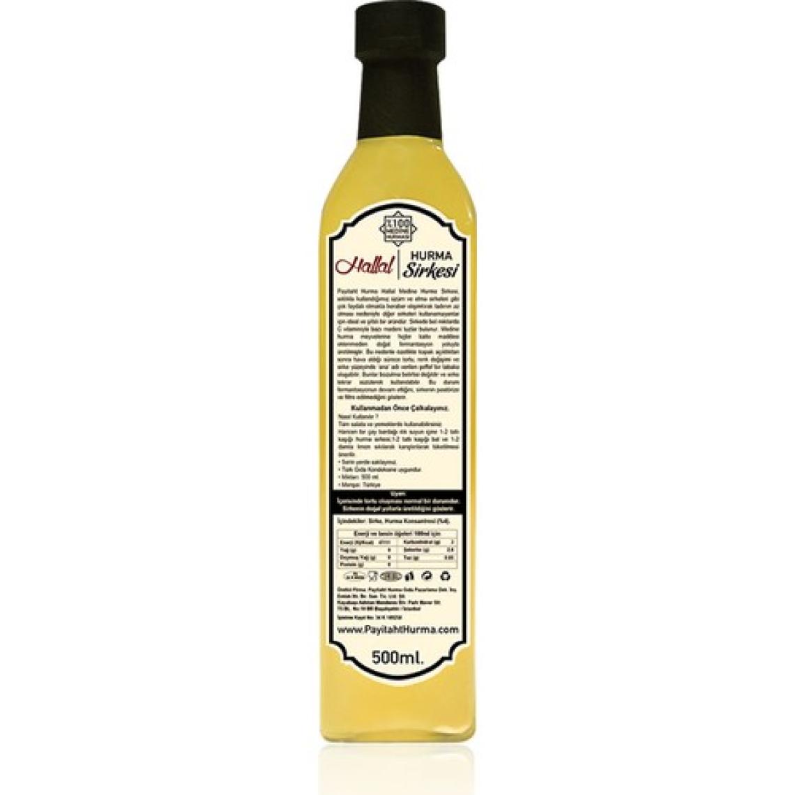 Payitaht Hurma Hallal Medine Fermante Hurma Sirkesi 500ML