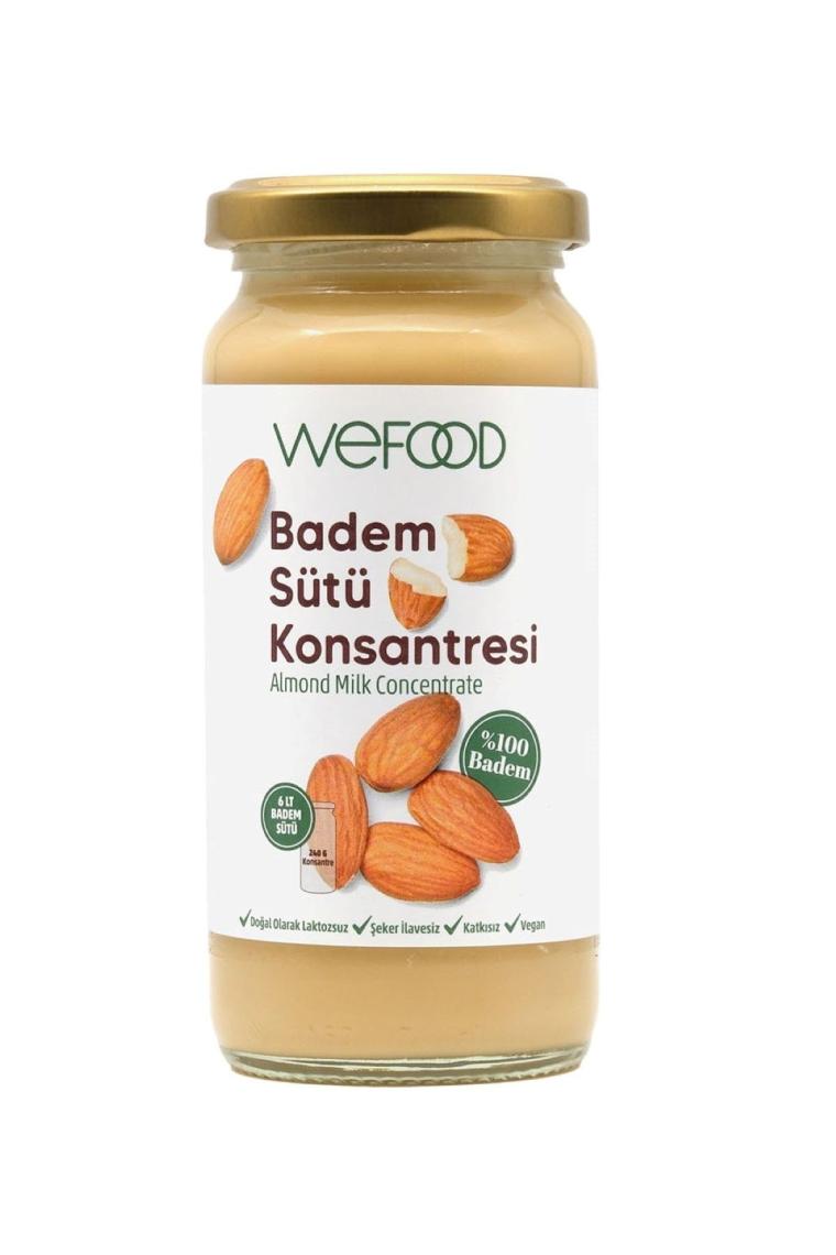 Badem Sütü Konsantresi (Şekersiz, %100 Badem) 240 gr