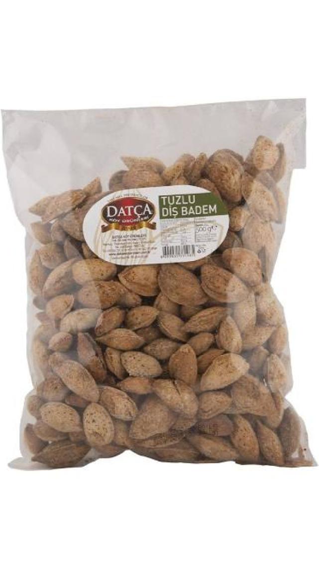 Datça Tuzlu Kavrulmuş Diş  Badem 500 gr