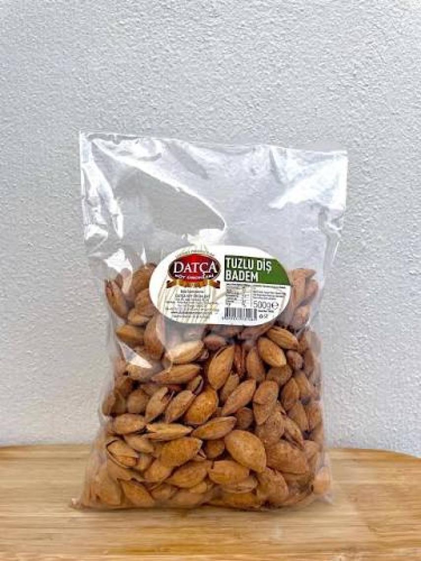 Datça Tuzlu Kavrulmuş Diş  Badem 500 gr