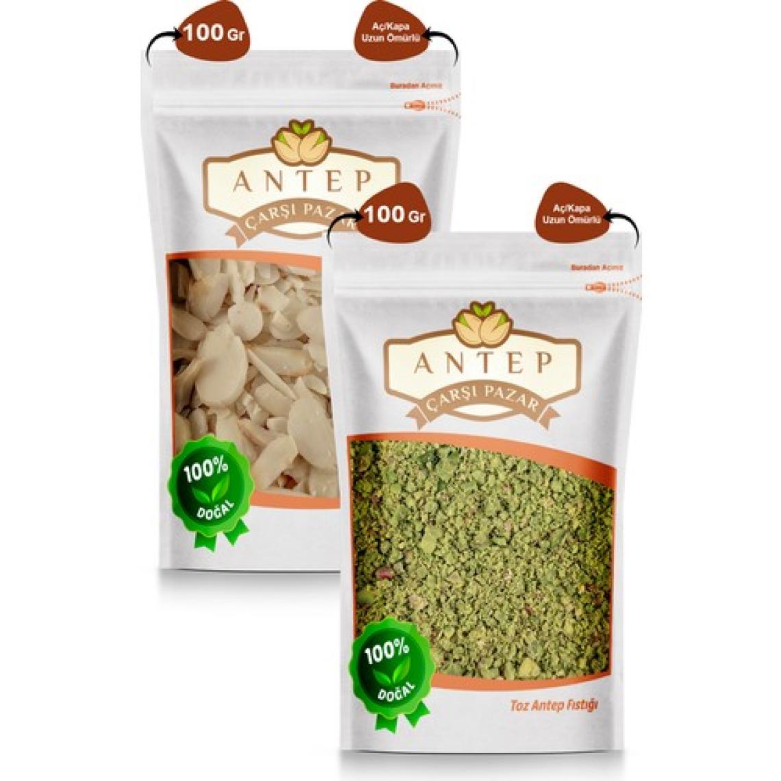 Antep Çarşı Pazar Toz Antep Fıstığı 100 Gr. | File Badem 100 Gr.