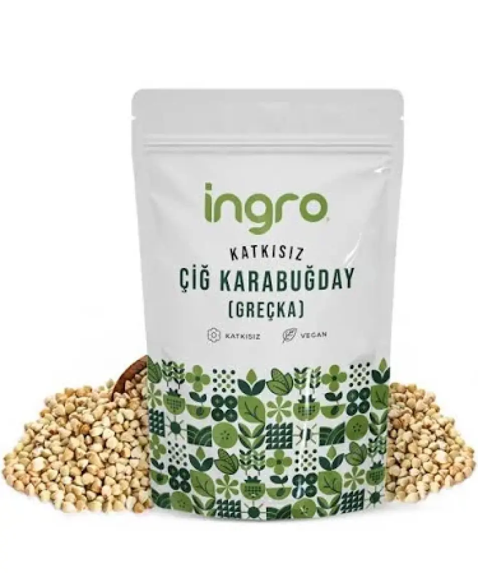 Ingro Glutensiz Çiğ Karabuğday (Greçka) 500 G