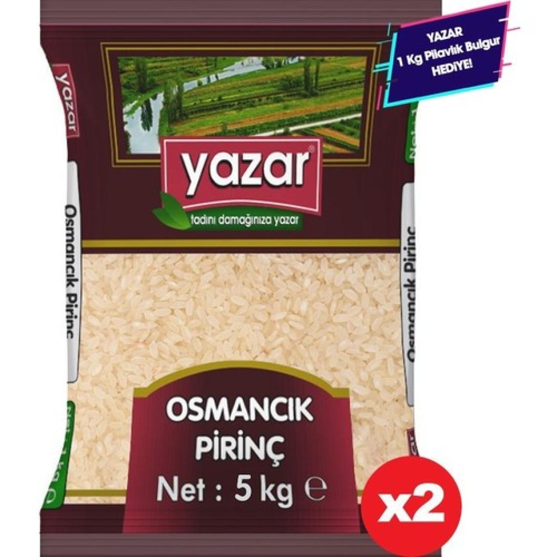 Yazar Osmancık Baldo Pirinç Yerli 5KG*2=10KG-YAZAR Bakliyat