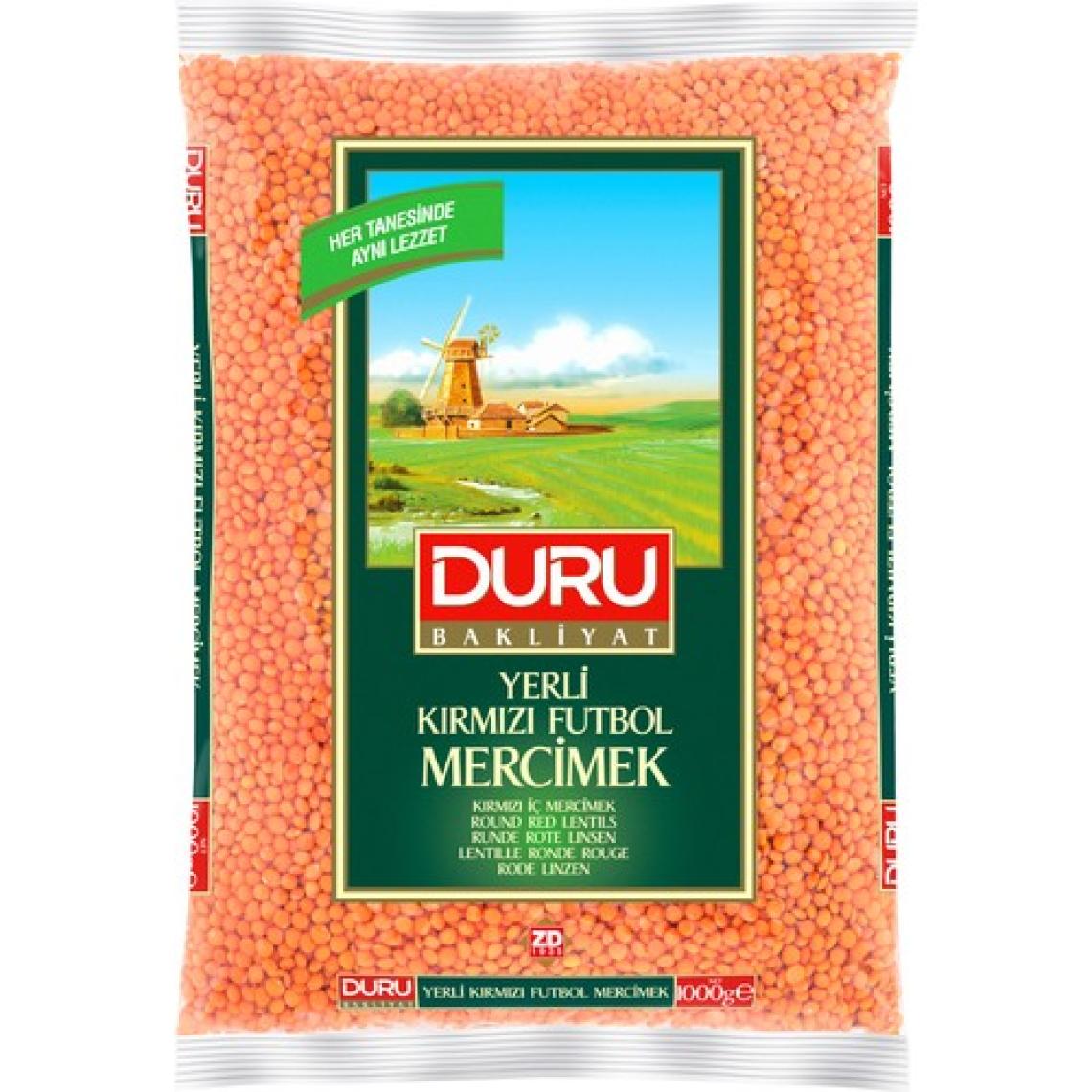 Duru Kırmızı Futbol Mercimek 1000g